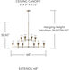 Nola 10 Light 48 inch Mystic Luster Chandelier Ceiling Light