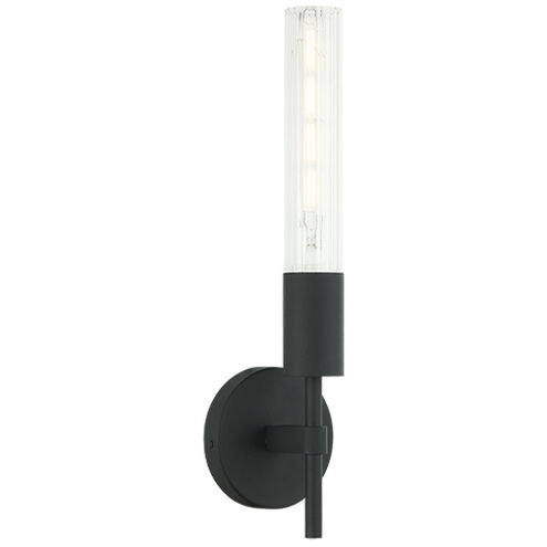 Lumière 1 Light 6.7 inch Matte Black Bath Vanity Light Wall Light