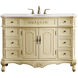 Danville 48 X 21 X 36 inch Light Antique Beige Vanity Sink Set