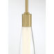 Verto LED 3 inch Legacy Brass Pendant Ceiling Light