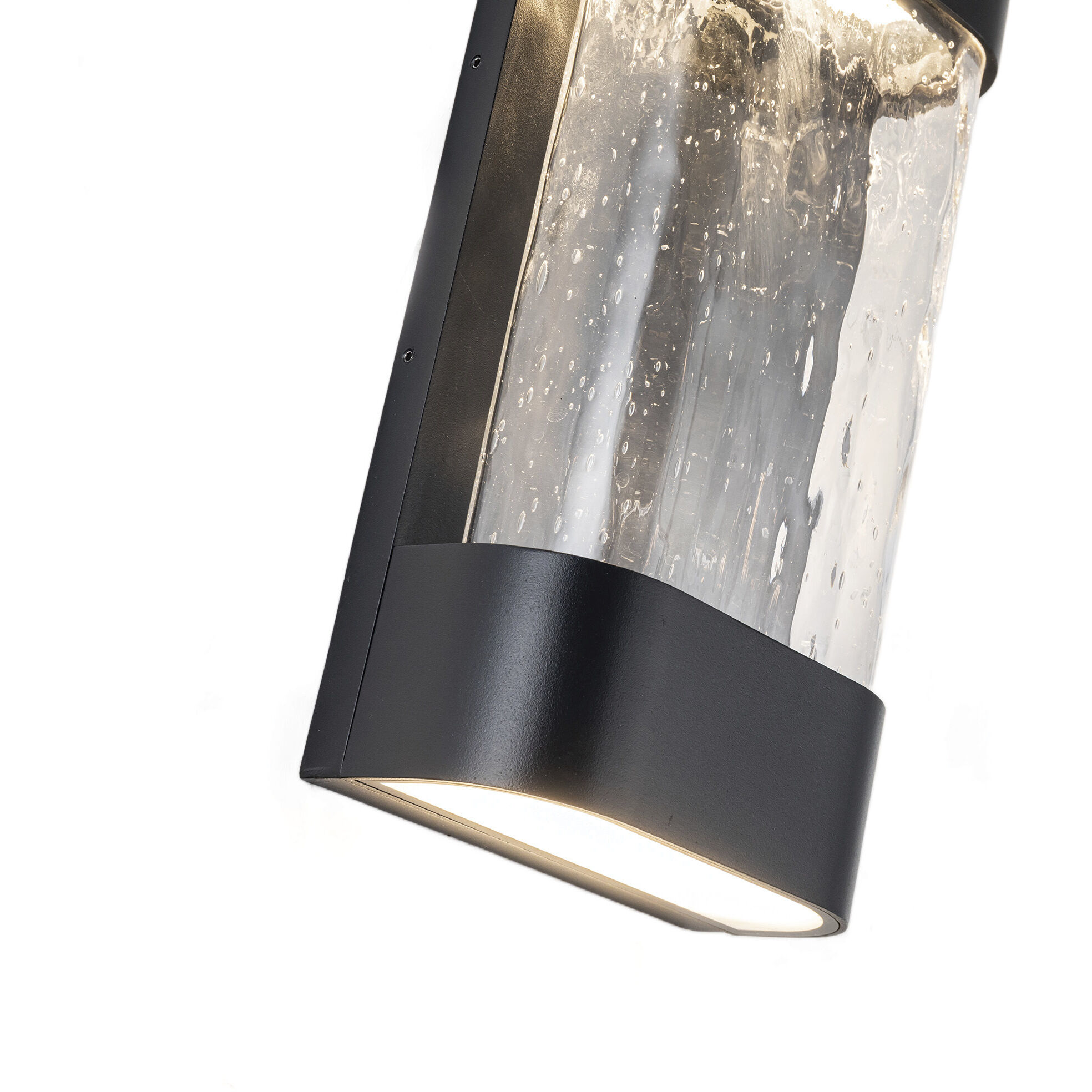 Moondew LED 12 inch Black Exterior Wall Sconce