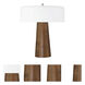 Bejamin 17.72 inch 9 watt Walnut Table Lamp Portable Light