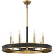 Chaucer 8 Light 30 inch Warm Brass Chandelier Ceiling Light