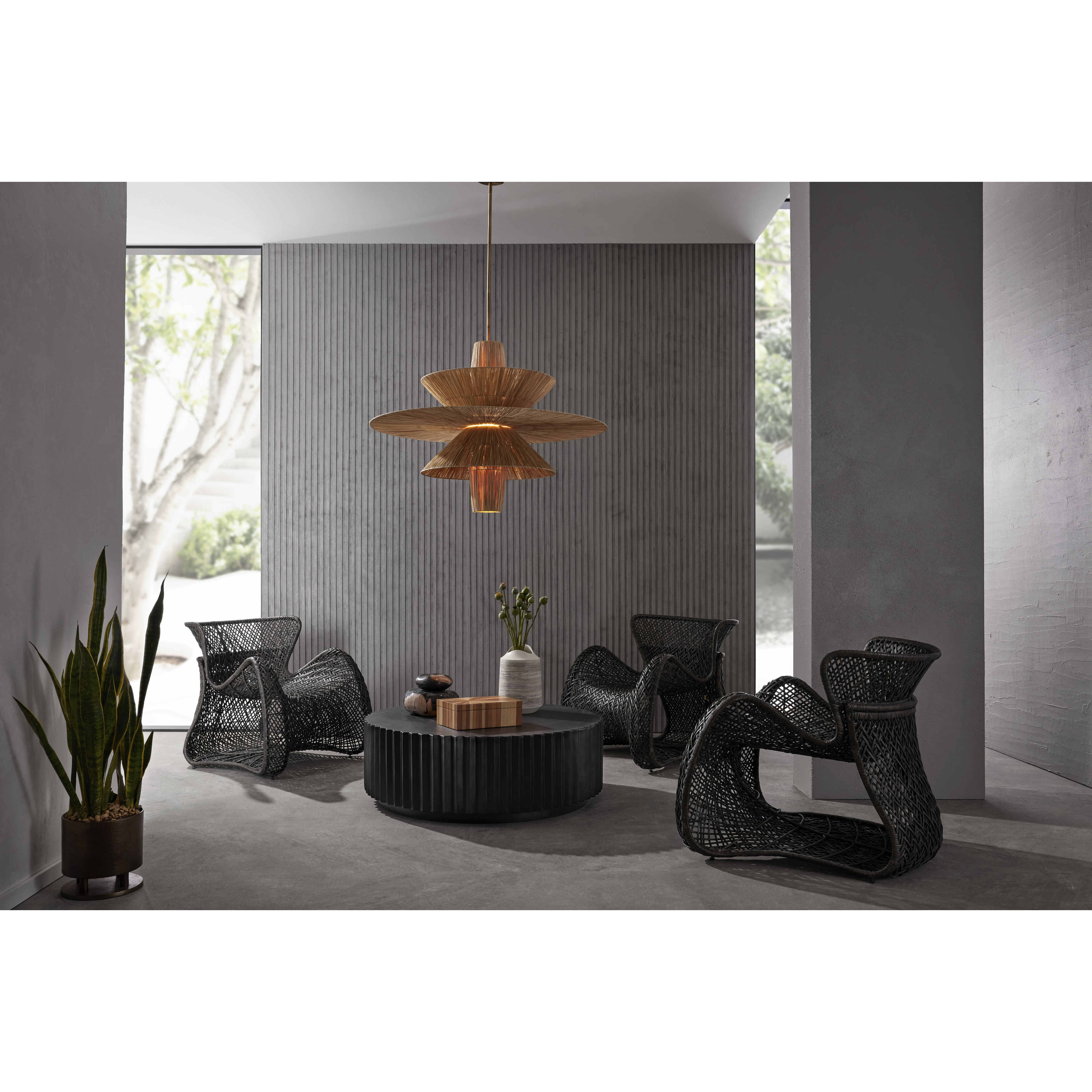 Shay 1 Light 44 inch Natural Chandelier Ceiling Light