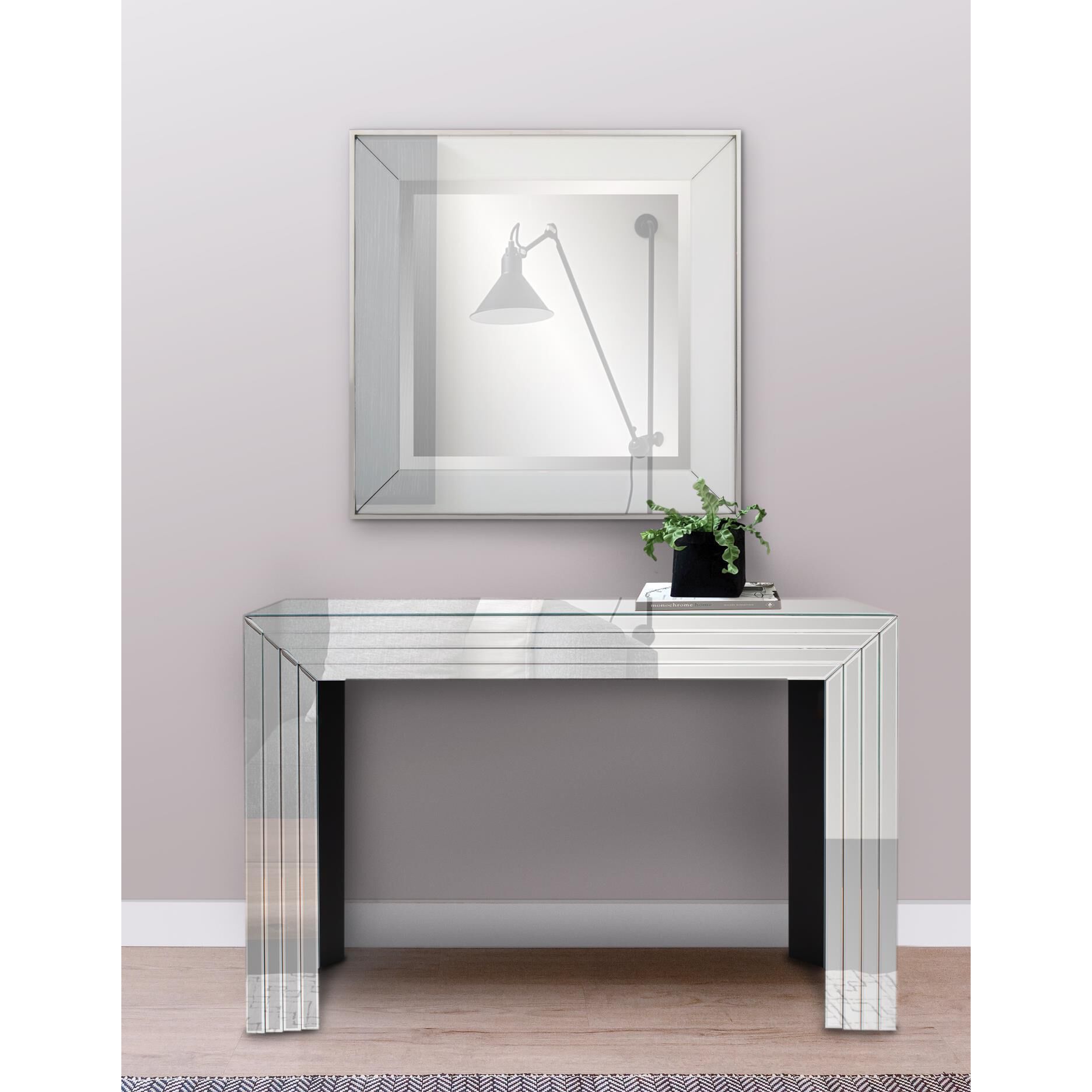Aryes 44 inch Silver Console Table