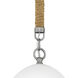 Nash 1 Light 10 inch Antique Nickel with Grey Stripe Indoor Pendant Ceiling Light in Antique Nickel/Grey Stripe