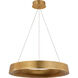 Barbara Barry Neptune LED 24 inch Gild Uplight Ring Chandelier Ceiling Light