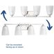 Leap 4 Light 32 inch Brushed Nickel Bath Vanity Wall Light