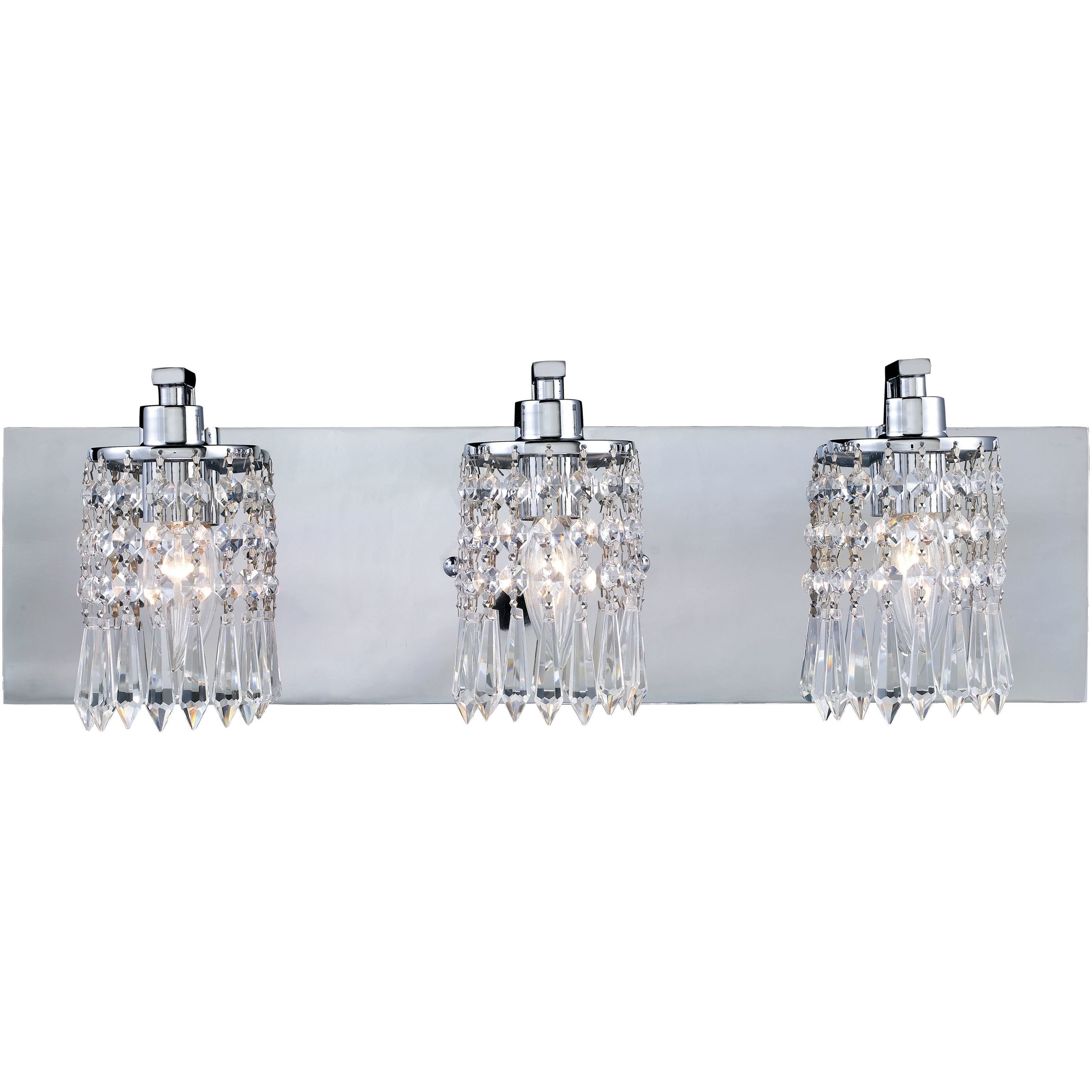 Optix 3 Light 21 inch Polished Chrome Vanity Light Wall Light