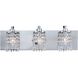 Optix 3 Light 21 inch Polished Chrome Vanity Light Wall Light