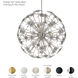 Esteracae 8 Light White Luster Pendant Ceiling Light in Radiance