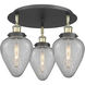 Geneseo 3 Light 17.75 inch Black Antique Brass Flush Mount Ceiling Light