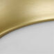 Etched Glass Close-to-Ceiling 1 Light 11.5 inch Satin Brass Flush Mount Ceiling Light
