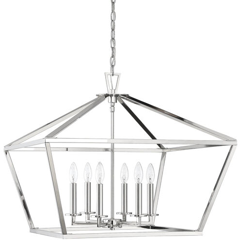 Townsend 6 Light 26 inch Polished Nickel Pendant Ceiling Light, Essentials