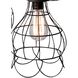 Wire 5 Light 15 inch Black Pendant Ceiling Light
