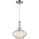 Alora 1 Light 10 inch Polished Chrome Mini Pendant Ceiling Light