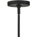 Open Air Maddox 24.25 inch Black Outdoor Pendant in Black / Natural Rattan