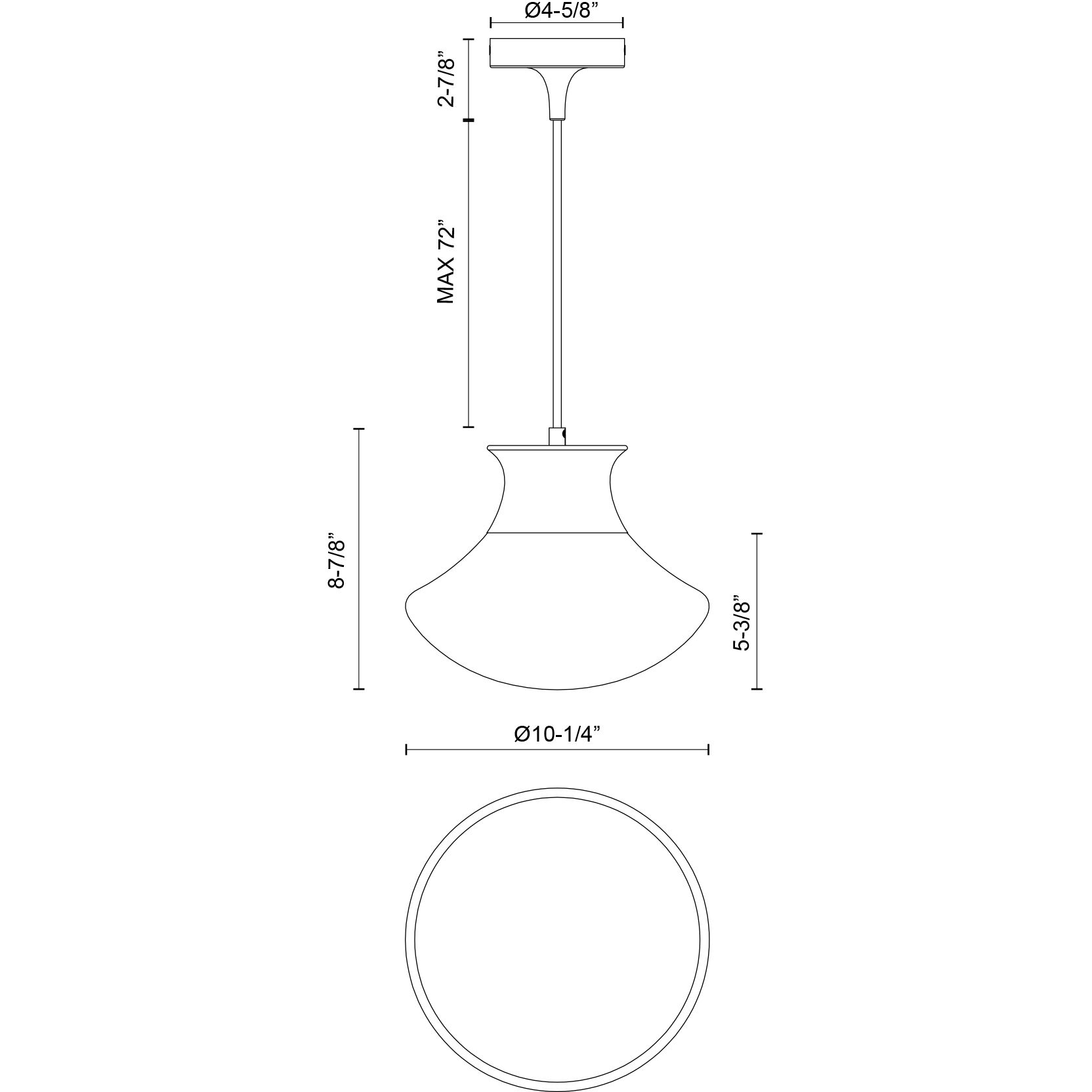 Alora Mood Marcel Pendant Ceiling Light in Chrome