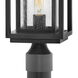 Coastal Elements Republic 1 Light 17 inch Black Outdoor Post Mount Lantern in Non-LED, Estate Series
