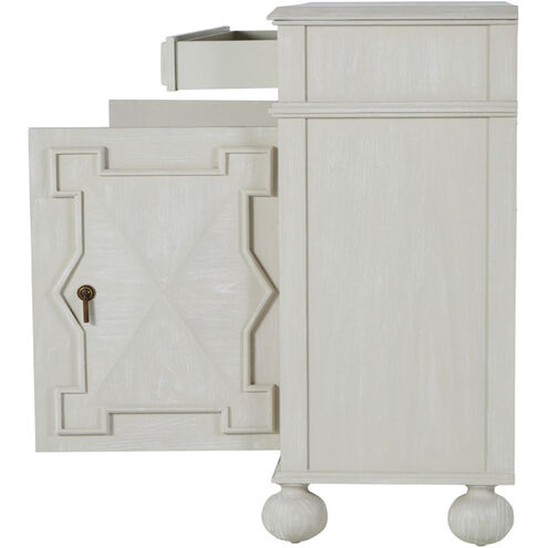 Ezekiel Cerused White / Antique Bronze Cabinet