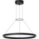 Sean Lavin Fiama LED 24 inch Black Chandelier Ceiling Light, Integrated LED