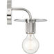 Central 1 Light 6 inch Polished Nickel Wall Sconce Wall Light