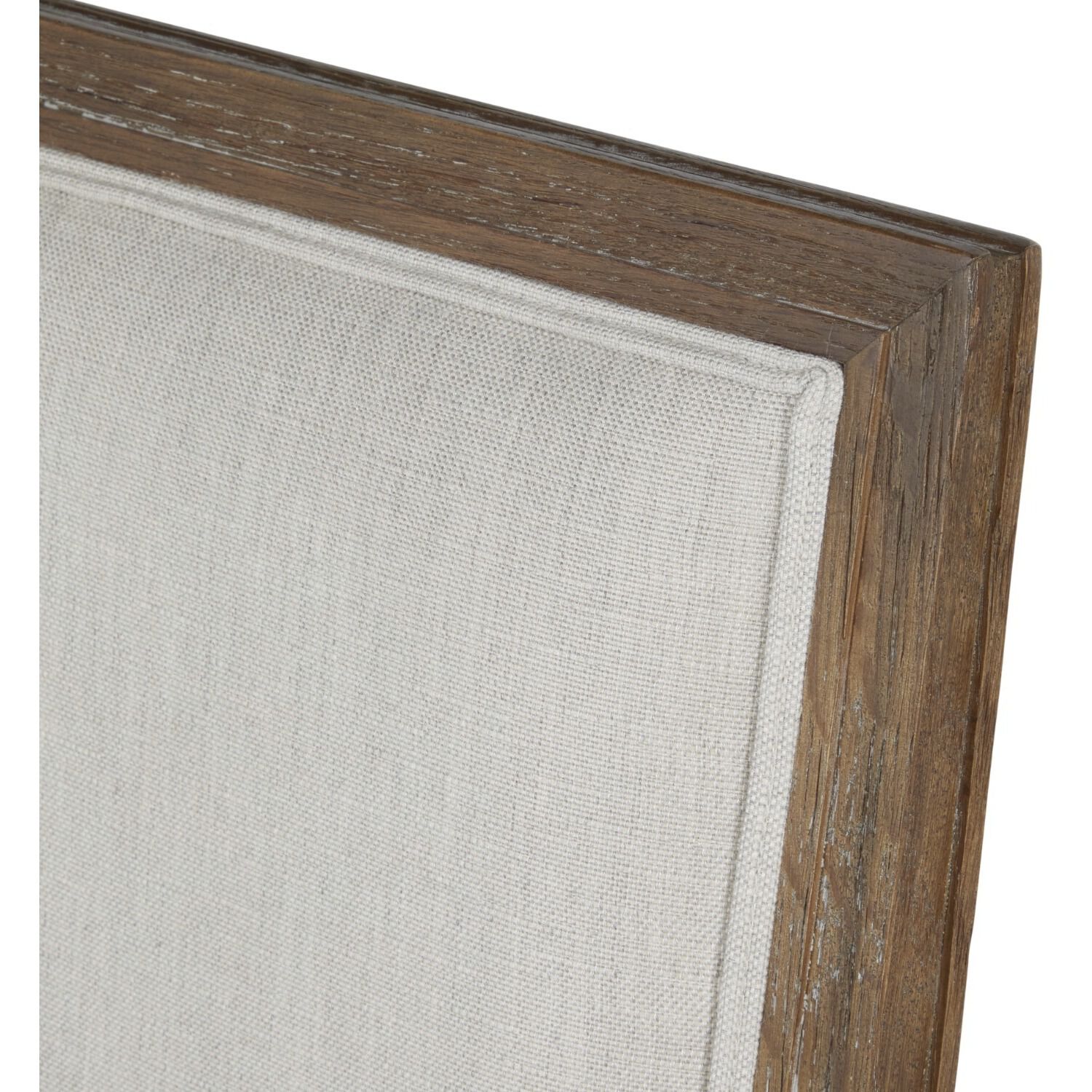 Danielle Pecan / Sunbrella Linen Dove Dining Chair