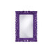 Barcelona 46 X 32 inch Glossy Royal Purple Wall Mirror