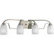 Wisten 4 Light 30 inch Brushed Nickel Bath Vanity Wall Light
