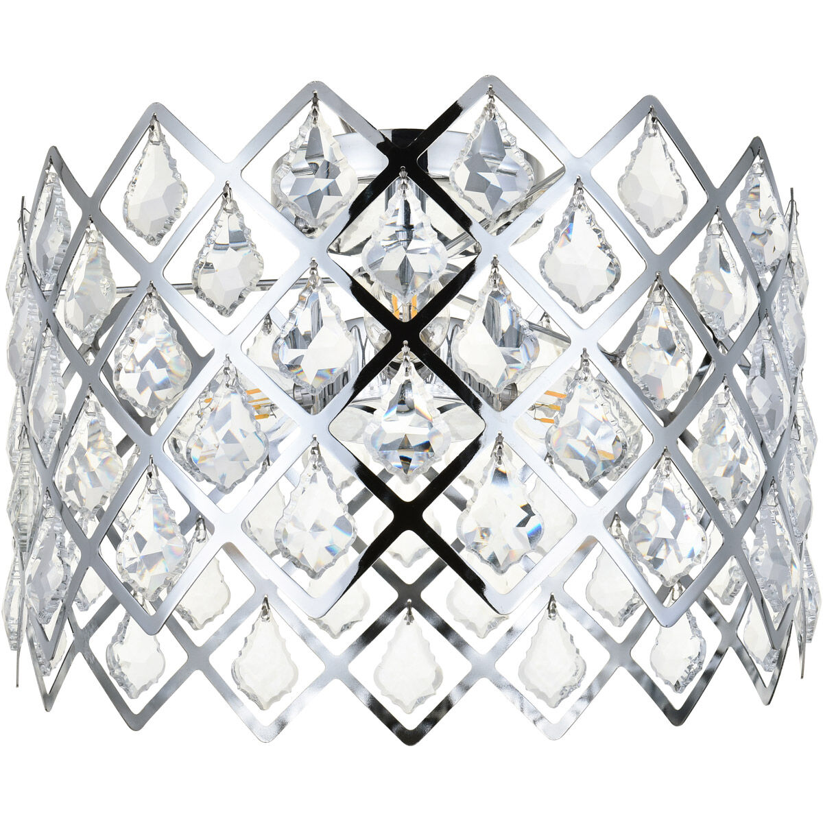 Lyla 3 Light 13 inch Chrome Flush Mount Ceiling Light