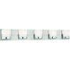 Convex 5 Light 41.38 inch Chrome Bath Light Wall Light