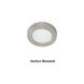 LED Button Light 24 LED 3 inch Brushed Nickel Puck Light in 2700K