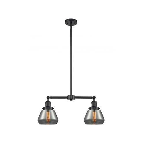 Franklin Restoration Fulton LED 21 inch Oil Rubbed Bronze Chandelier Ceiling Light in Plated Smoke Glass, Franklin Restoration