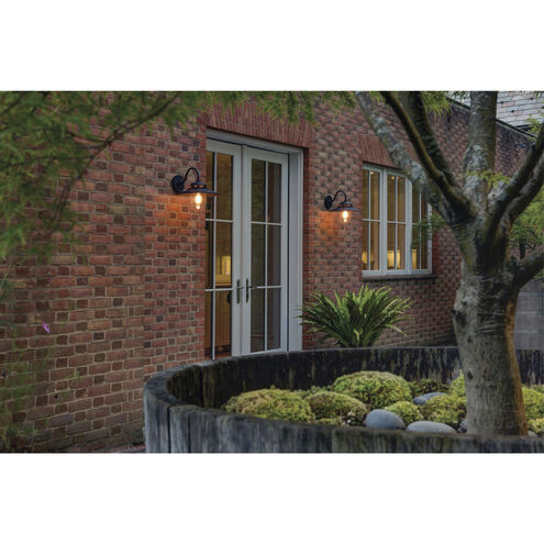Atwell LED 15 inch Aged Zinc Outdoor Wall Mount Lantern, Medium