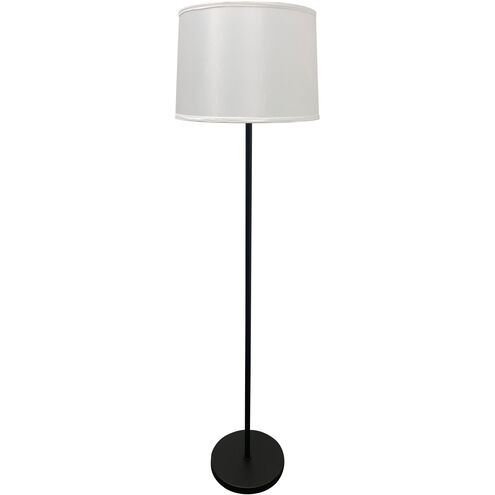 Sawyer 63 inch 150.00 watt Black and Satin Nickel Floor Lamp Portable Light