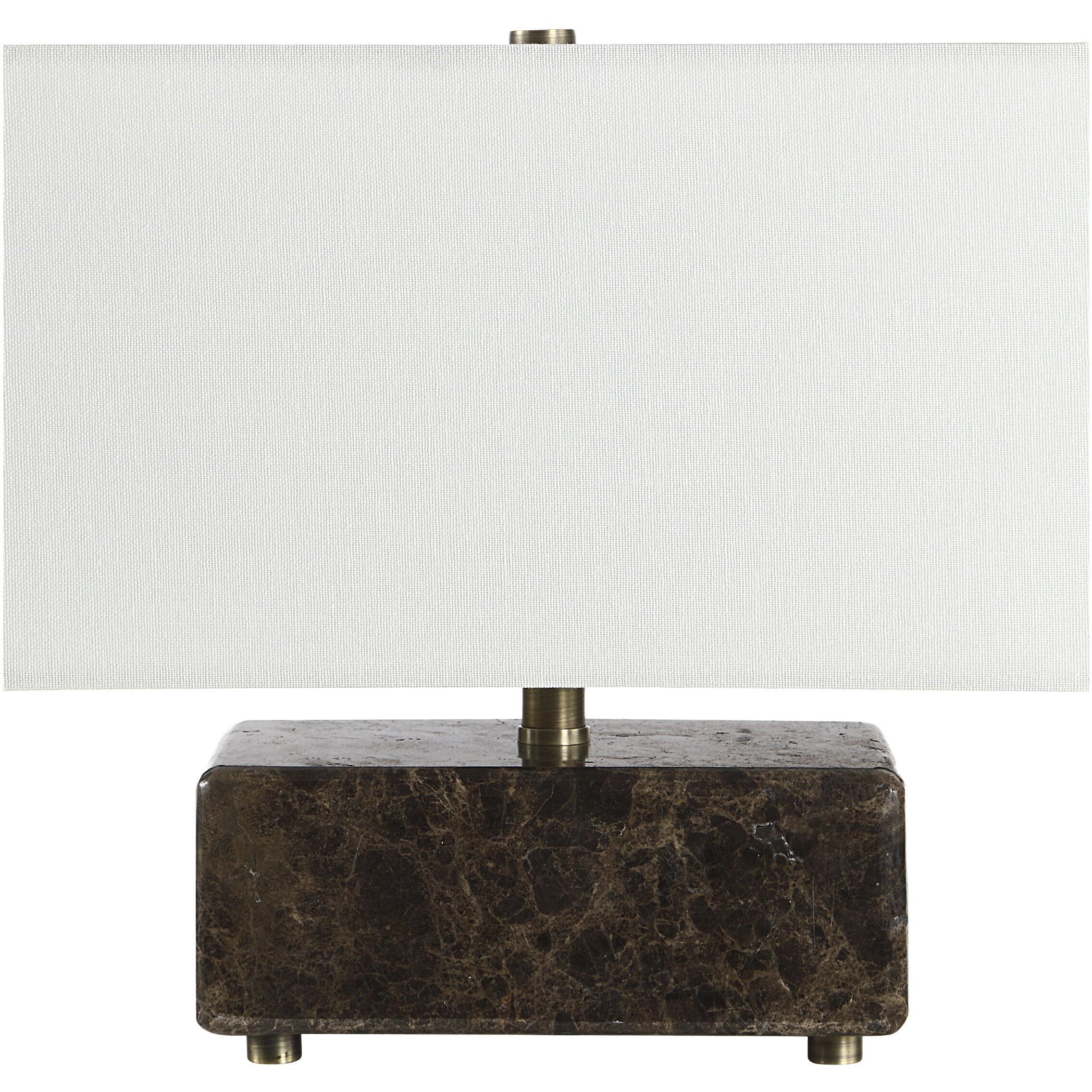 Cabo 11.25 inch Brown Emperador Marble Table Lamp Portable Light