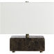 Cabo 11.25 inch Brown Emperador Marble Table Lamp Portable Light