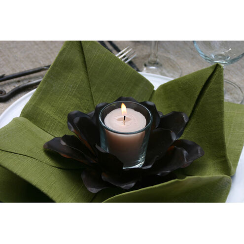 Flowers 7 X 2.75 inch Candle, Hand-Formed