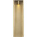 Avroko Maybeck LED 18 inch Hand Rubbed Antique Brass Outdoor Wall Sconce