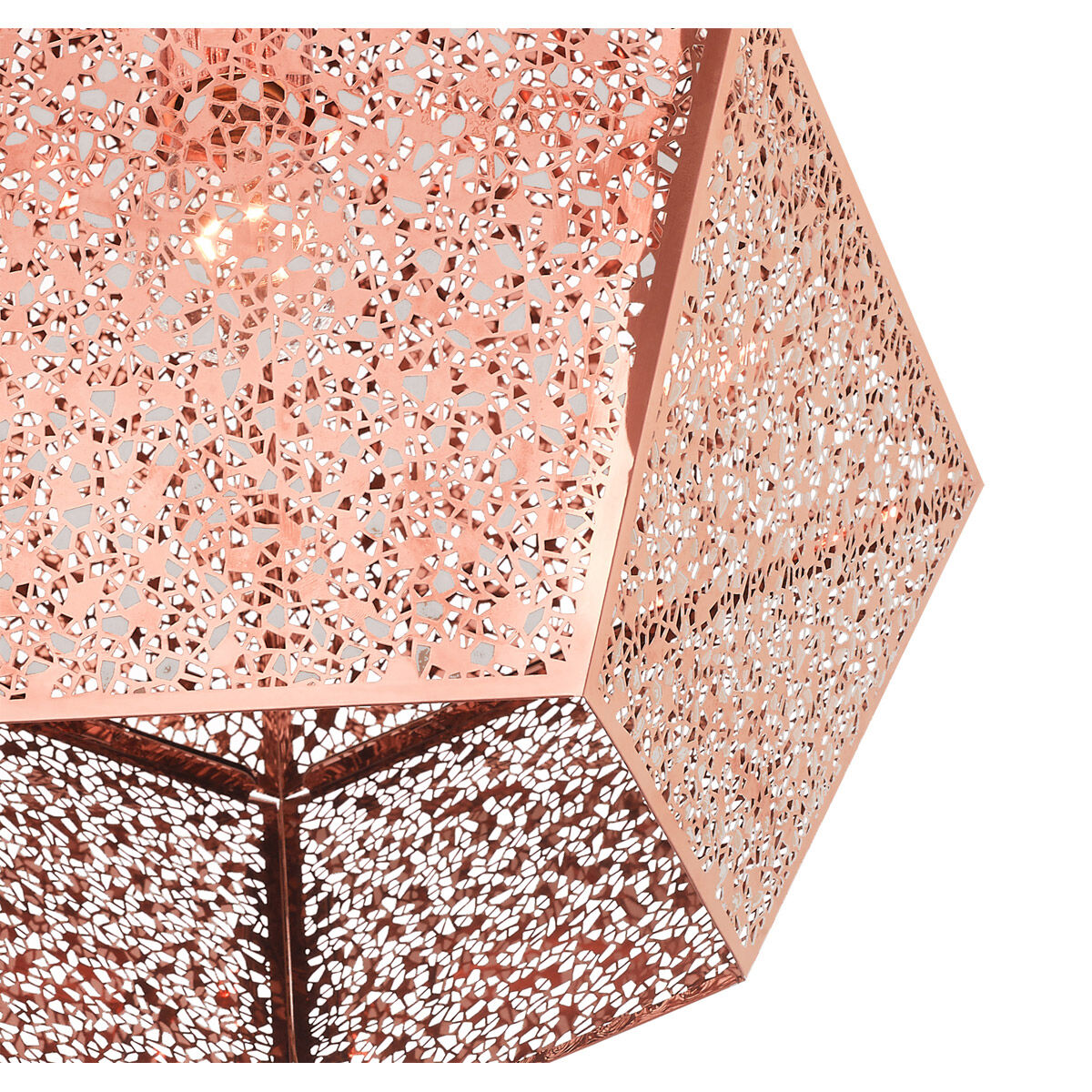 Livex 48924 86 Aberdeen 1 Light 15 inch Rose Gold Pendant Ceiling Light