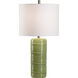 Wildwood 28 inch 100 watt Green Glaze Table Lamp Portable Light