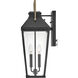 Dawson LED 22 inch Black with Burnished Bronze Outdoor Wall Mount Lantern