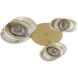 Javier 3 Light 10.5 inch Antique Brass Multi-Port Chandelier Ceiling Light