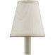 Marble Paper Cream and Gold 5 inch Tapered Chandelier Shade