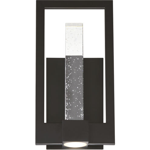 Hanson LED 14 inch Black Outdoor Wall Sconce, Small