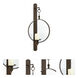 Chelsea House 14 inch Bronze/Clear Sconce Wall Light