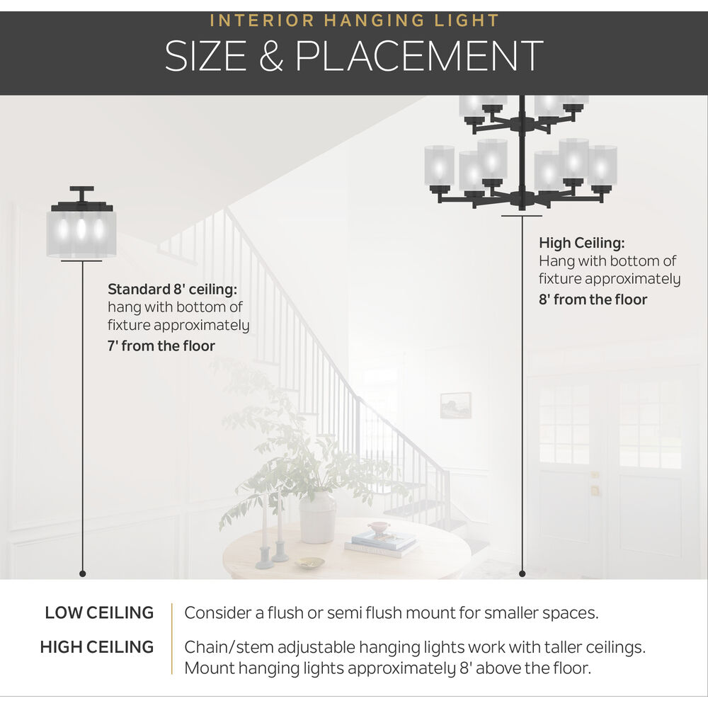 Kichler 44033OZ Winslow 1 Light 9 inch Olde Bronze Semi Flush Light Ceiling Light