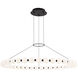 Sean Lavin Orbet LED 42.4 inch Nightshade Black Chandelier Ceiling Light, Integrated LED