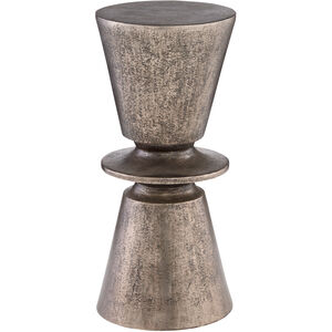 Clepsydra 25 X 12 inch Textured Nickel Accent Table
