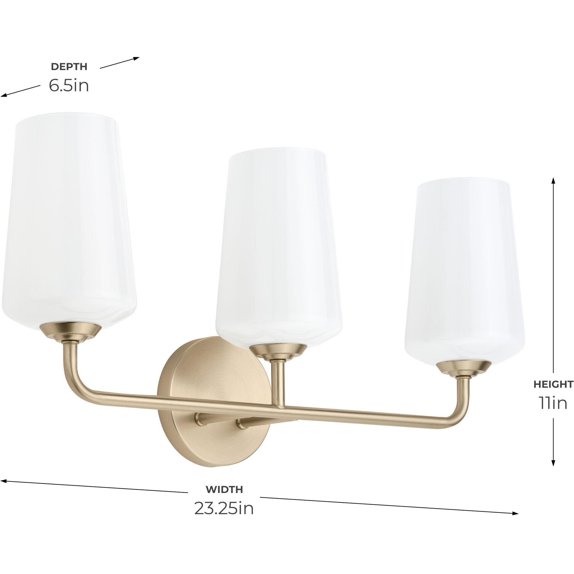 Celino 3 Light 23.25 inch Champagne Bronze Vanity Light Wall Light